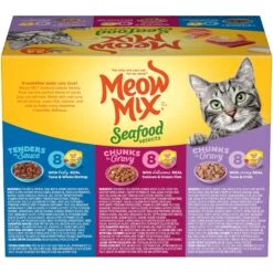 Meow Mix Seafood Selects Variety Pack Wet Cat Food -Almo nature Sales 100234 PT1. AC SS1800 V1674757944