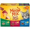 Meow Mix Tender Favorites Surf 'N Turf Variety Pack Cat Food Trays -Almo nature Sales 100241 MAIN. AC SS1800 V1670940348