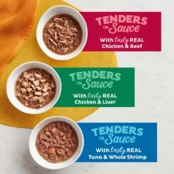 Meow Mix Tender Favorites Surf 'N Turf Variety Pack Cat Food Trays -Almo nature Sales 100241 PT2. AC SS1800 V1463062665