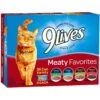 9 Lives Meaty Favorites Variety Pack Canned Cat Food