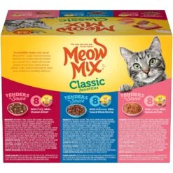 Meow Mix Classic Favorites Tenders In Sauce Variety Pack Wet Cat Food 12 Meow Mix Classic Favorites Tenders In Sauce Variety Pack Wet Cat Food -Almo nature Sales 100332 PT1. AC SS1800 V1674745038