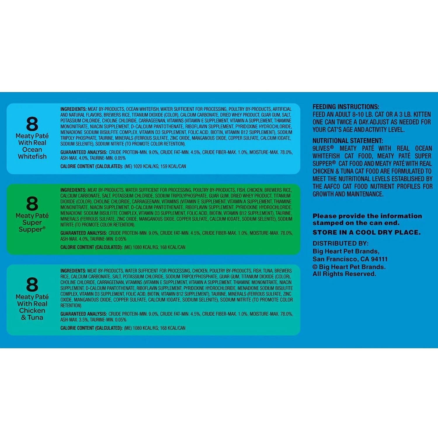 9 Lives Seafood & Poultry Favorites Variety Pack Canned Cat Food 4 9 Lives Seafood & Poultry Favorites Variety Pack Canned Cat Food - Image 2