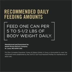 Purina Pro Plan Adult Turkey & Giblets Entree In Gravy Canned Cat Food -Almo nature Sales 102297 PT7. AC SS1800 V1674494982