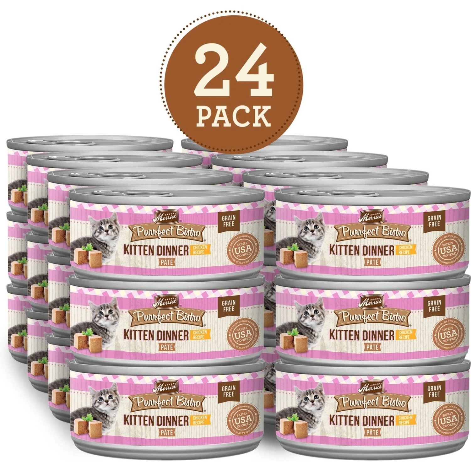 Merrick Purrfect Bistro Kitten Dinner Grain-Free Canned Cat Food 4 Merrick Purrfect Bistro Kitten Dinner Grain-Free Canned Cat Food - Image 2
