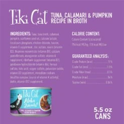 Tiki Cat Aloha Friends Tuna With Calamari & Pumpkin Grain-Free Wet Cat Food -Almo nature Sales 102909 PT2. AC SS1800 V1650461782