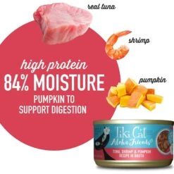 Tiki Cat Aloha Friends Tuna With Shrimp & Pumpkin Grain-Free Wet Cat Food -Almo nature Sales 102922 PT3. AC SS1800 V1651106788