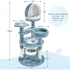 Yaheetech Ocean-Themed Multi-Level 45.5-in Cat Tree -Almo nature Sales 1033006 PT2. AC SS1800 V1702674045