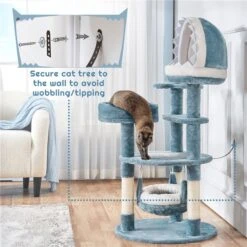 Yaheetech Ocean-Themed Multi-Level 45.5-in Cat Tree -Almo nature Sales 1033006 PT6. AC SS1800 V1702674044