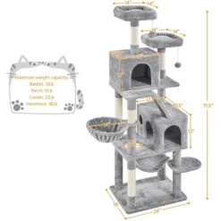 Yaheetech Multi-Level 71.5-in Cat Tree 10 Yaheetech Multi-Level 71.5-in Cat Tree -Almo nature Sales 1033086 PT2. AC SS1800 V1702673566