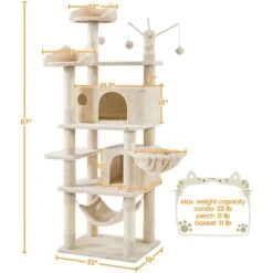 Yaheetech Multi-Level 67-in Cat Tree 11 Yaheetech Multi-Level 67-in Cat Tree -Almo nature Sales 1033102 PT2. AC SS1800 V1702673622