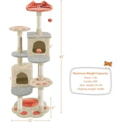 Yaheetech Paw-Shaped Play 65-in Cat Tower 11 Yaheetech Paw-Shaped Play 65-in Cat Tower -Almo nature Sales 1033150 PT2. AC SS1800 V1702673563