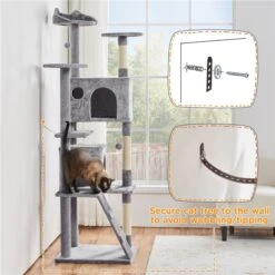 Yaheetech 80-in Cat Tree & Condo -Almo nature Sales 1033190 PT6. AC SS1800 V1702674049