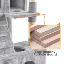 Yaheetech 72-in Plush Cat Tree & Condo -Almo nature Sales 1033214 PT5. AC SS1800 V1702673987