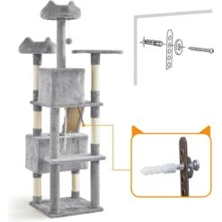 Yaheetech 72-in Plush Cat Tree & Condo -Almo nature Sales 1033214 PT6. AC SS1800 V1702673984