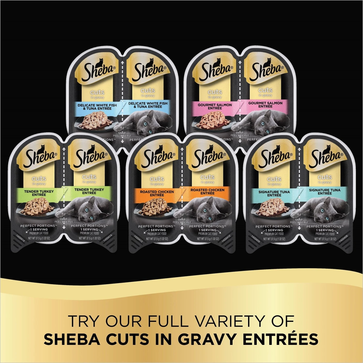 Sheba Perfect Portions Grain-Free Gourmet Salmon Cuts In Gravy Entree Adult Wet Cat Food Trays 8 Sheba Perfect Portions Grain-Free Gourmet Salmon Cuts In Gravy Entree Adult Wet Cat Food Trays - Image 6