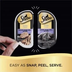 Sheba Perfect Portions Grain-Free Savory Mixed Grill Cuts In Gravy Entree Adult Wet Cat Food Trays -Almo nature Sales 103416 PT4. AC SS1800 V1626991286