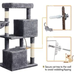 Yaheetech 46.5-in Plush Cat Tree & Condo 15 Yaheetech 46.5-in Plush Cat Tree & Condo -Almo nature Sales 1036310 PT6. AC SS1800 V1703798770