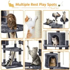 Yaheetech 79-in Plush Cat Tree & Condo 12 Yaheetech 79-in Plush Cat Tree & Condo -Almo nature Sales 1036326 PT3. AC SS1800 V1703798771