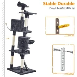 Yaheetech 79-in Plush Cat Tree & Condo 15 Yaheetech 79-in Plush Cat Tree & Condo -Almo nature Sales 1036326 PT6. AC SS1800 V1703798772