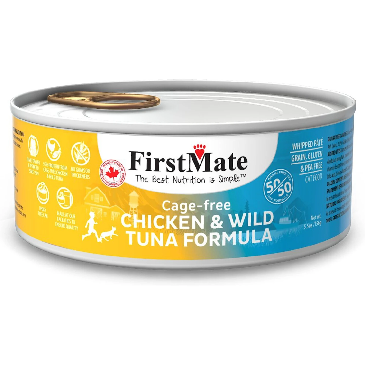 Firstmate 50/50 Chicken & Tuna Formula Grain-Free Canned Cat Food 3 Firstmate 50/50 Chicken & Tuna Formula Grain-Free Canned Cat Food