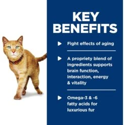 Hill's Science Diet Adult 7+ Senior Vitality Chicken & Vegetable Stew Canned Cat Food -Almo nature Sales 109371 PT5. AC SS1800 V1597967223