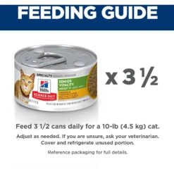 Hill's Science Diet Adult 7+ Senior Vitality Chicken & Vegetable Stew Canned Cat Food -Almo nature Sales 109371 PT6. AC SS1800 V1597965077