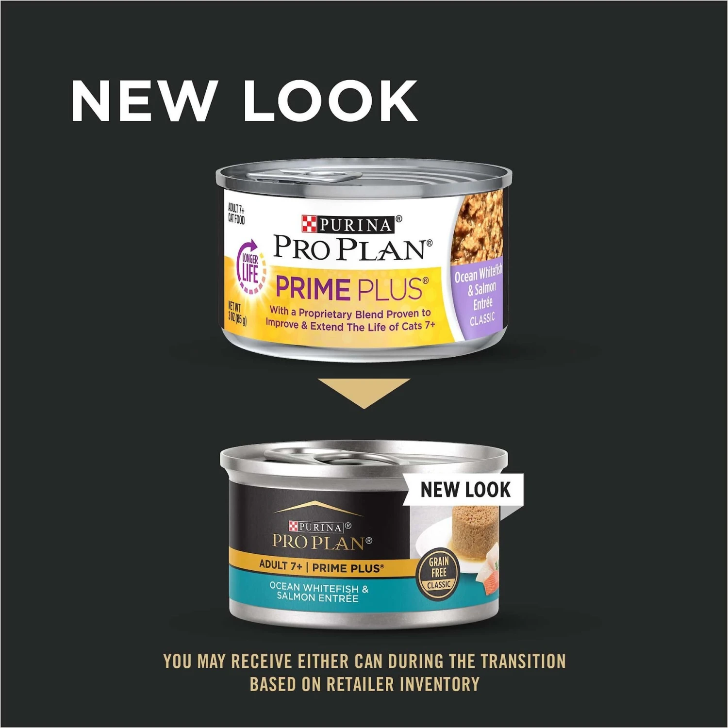 Purina Pro Plan Prime Plus Adult 7+ Ocean Whitefish & Salmon Entree Classic Canned Cat Food 4 Purina Pro Plan Prime Plus Adult 7+ Ocean Whitefish & Salmon Entree Classic Canned Cat Food - Image 2