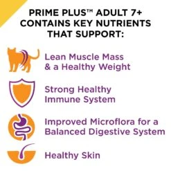 Purina Pro Plan Prime Plus Adult 7+ Salmon & Tuna Entree Classic Canned Cat Food, 3-oz Can, Case Of 24 -Almo nature Sales 111107 PT5. AC SS1800 V1585863095