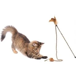 Pet Zone Bounce & Pounce Wand Cat Toy With Catnip -Almo nature Sales 115580 PT3. AC SS1800 V1494270123