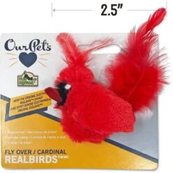 OurPets Play-N-Squeak Real Birds Cardinal Cat Toy -Almo nature Sales 115715 Pt5. AC SS1800 V1583763182