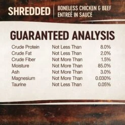 Wellness CORE Signature Selects Shredded Boneless Chicken & Beef Entree In Sauce Grain-Free Canned Cat Food -Almo nature Sales 119914 PT4. AC SS1800 V1678460217