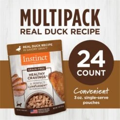 Instinct Healthy Cravings Grain-Free Cuts & Gravy Real Duck Recipe Wet Cat Food Topper -Almo nature Sales 122355 PT5. AC SS1800 V1701881836