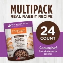 Instinct Healthy Cravings Grain-Free Cuts & Gravy Real Rabbit Recipe Wet Cat Food Topper -Almo nature Sales 122359 PT5. AC SS1800 V1701881653