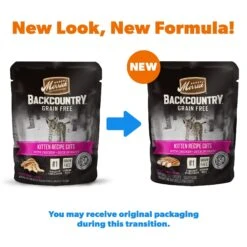 Merrick Backcountry Grain-Free Kitten Recipe Cuts Chicken & Duck In Gravy Cat Food Pouches -Almo nature Sales 123840 PT1. AC SS1800 V1638044492