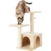 Frisco 28-in Faux Fur Cat Tree & Condo -Almo nature Sales 128073 MAIN. AC SS1800 V1584451166