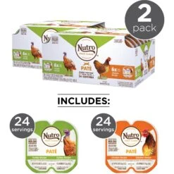 Nutro Perfect Portions Grain-Free Real Turkey & Real Chicken Pate Recipe Variety Pack Adult Wet Cat Food Trays -Almo nature Sales 128567 PT3. AC SS1800 V1702678672