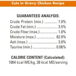 Nutro Perfect Portions Grain-Free Cuts In Gravy Chicken Recipe Adult Wet Cat Food Trays -Almo nature Sales 128571 PT6. AC SS1800 V1702678613
