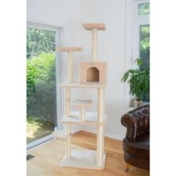 GleePet 74-in Faux Fur Cat Tree & Condo -Almo nature Sales 130298 PT2. AC SS1800 V1639793194