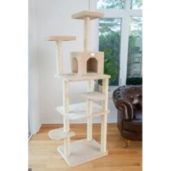 GleePet 74-in Faux Fur Cat Tree & Condo -Almo nature Sales 130298 PT3. AC SS1800 V1639780883
