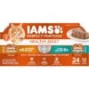Iams Perfect Portions Healthy Adult Variety Pack Chicken & Tuna Recipe Pate Grain-Free Wet Cat Food Trays -Almo nature Sales 131327 MAIN. AC SS1800 V1626817308