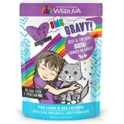 BFF OMG Booya! Beef & Chicken Dinner In Gravy Grain-Free Cat Food Pouches