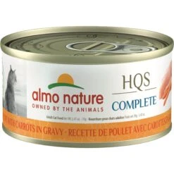 Almo Nature HQS Complete Chicken Recipe With Carrots Grain-Free Canned Cat Food