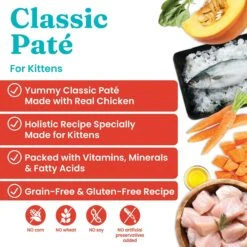 Solid Gold Flavorful Feast Kitten Recipe With Chicken Pate Grain-Free Canned Cat Food -Almo nature Sales 133721 PT1. AC SS1800 V1543528037