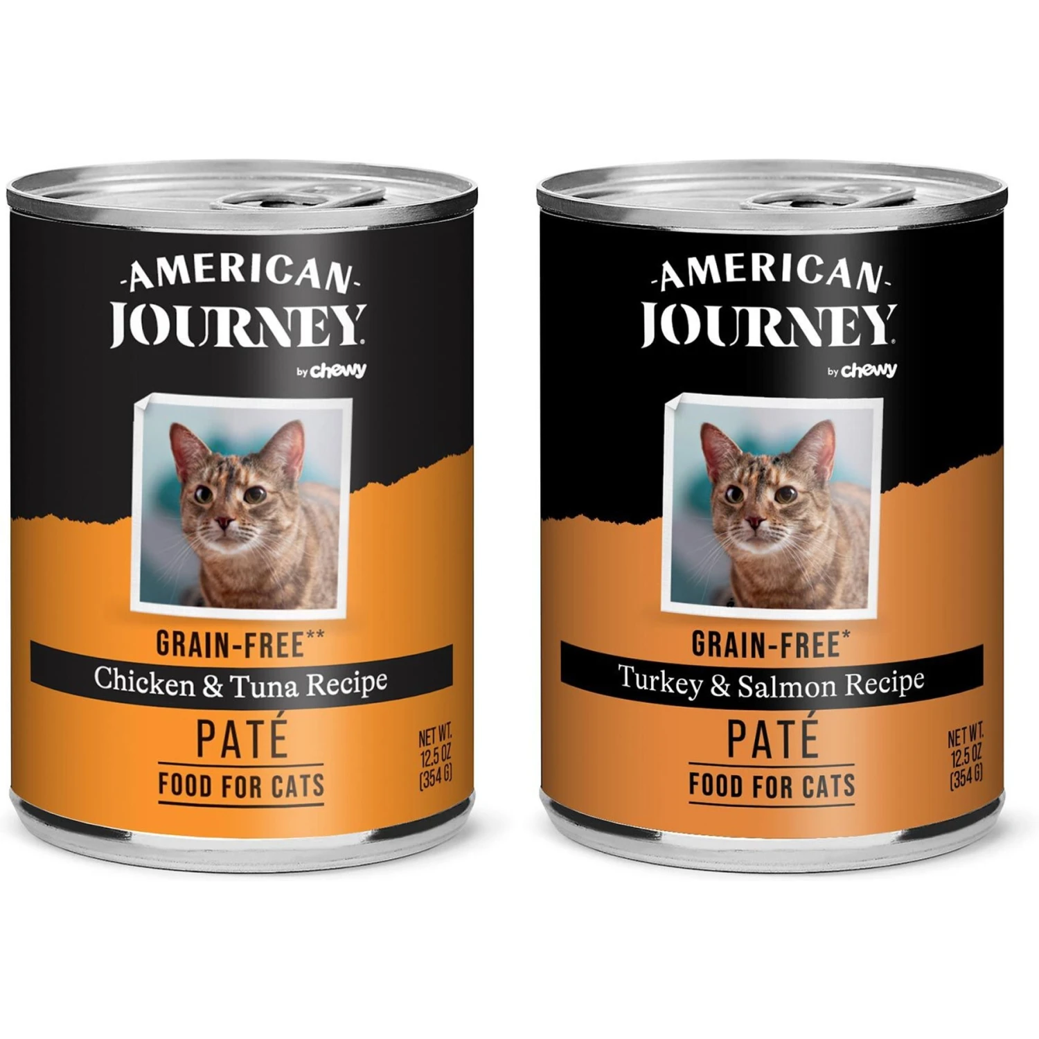 American Journey Paté Poultry & Seafood Variety Pack Grain-Free Canned Cat Food 3 American Journey Paté Poultry & Seafood Variety Pack Grain-Free Canned Cat Food