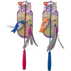 Hartz Just For Cats Kitty Caster Cat Wand Toy With Catnip, Color Varies -Almo nature Sales 139105 PT7. AC SS1800 V1589230956