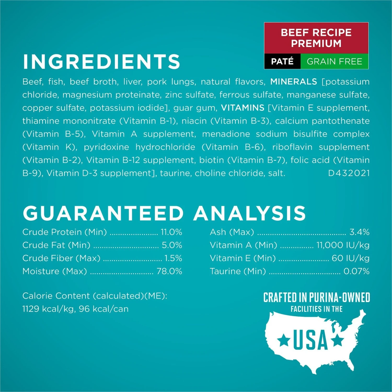 Purina ONE Grain-Free Variety Pack Natural High Protein Canned Cat Food, 3-oz, Case Of 24 8 Purina ONE Grain-Free Variety Pack Natural High Protein Canned Cat Food, 3-oz, Case Of 24 - Image 6