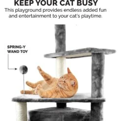 Tiger Tough Platform House Playground 59.8-in Faux Fur Cat Tree & Condo -Almo nature Sales 140766 PT4. AC SS1800 V1618278735