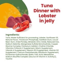 Almo Nature HQS La Cucina Tuna With Lobster Grain-Free Cat Food Pouches -Almo nature Sales 141497 PT3. AC SS1800 V1632850572