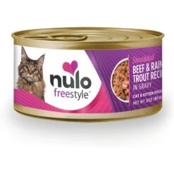 Nulo Freestyle Shredded Beef & Rainbow Trout In Gravy Grain-Free Canned Cat & Kitten Food -Almo nature Sales 141600 PT1. AC SS1800 V1665526437