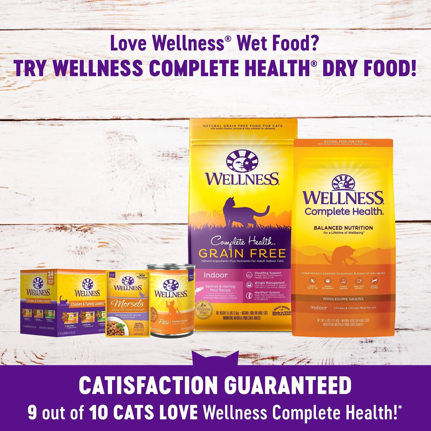 Wellness Healthy Indulgence Morsels Grain-Free Variety Pack Cat Food Pouches 7 Wellness Healthy Indulgence Morsels Grain-Free Variety Pack Cat Food Pouches - Image 5